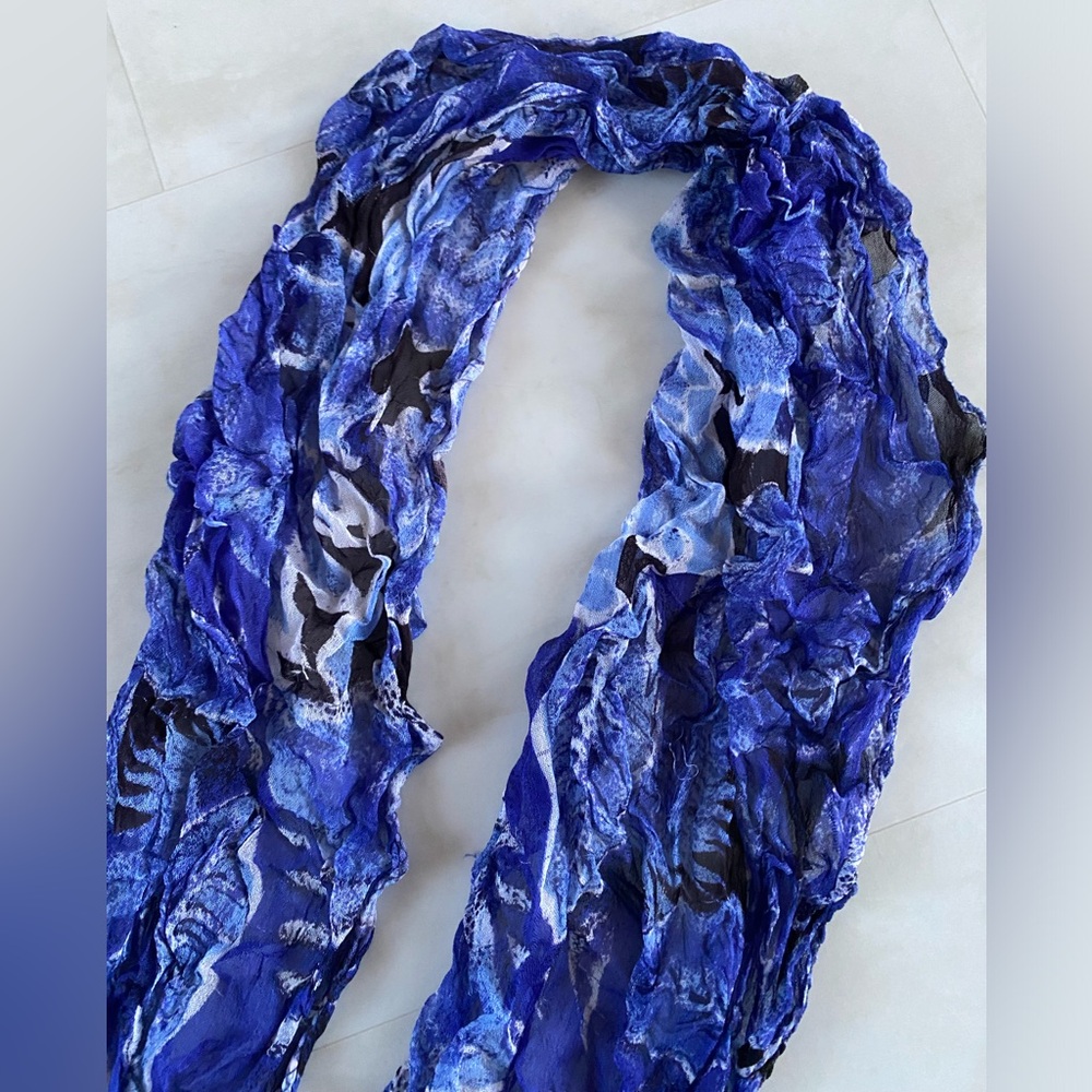 Blue & Black Pattern Stylish Scarf/Wrap